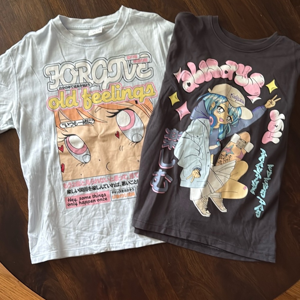 Zara kids anime tees